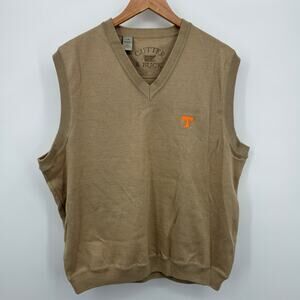 Cutter & Buck Tennessee Volunteers 100% Cotton Sweater Vest Size L